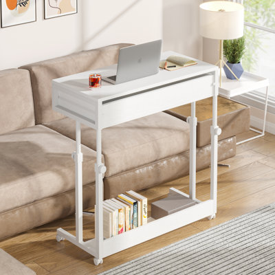 Zavalla Mobile End Table with Drawer C Table Sofa Side Table