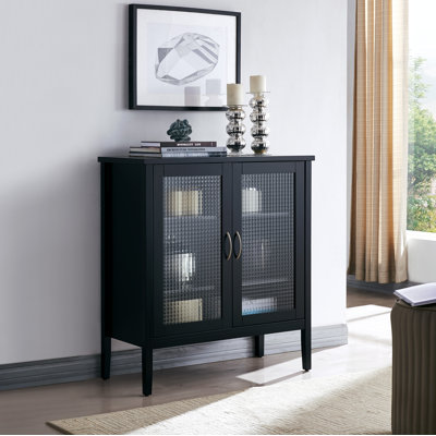 Aigne 2 Door Wood Console Table/Accent Storage Cabinet