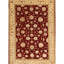 Hand-Knotted High-Quality Red and Gold Area Rug