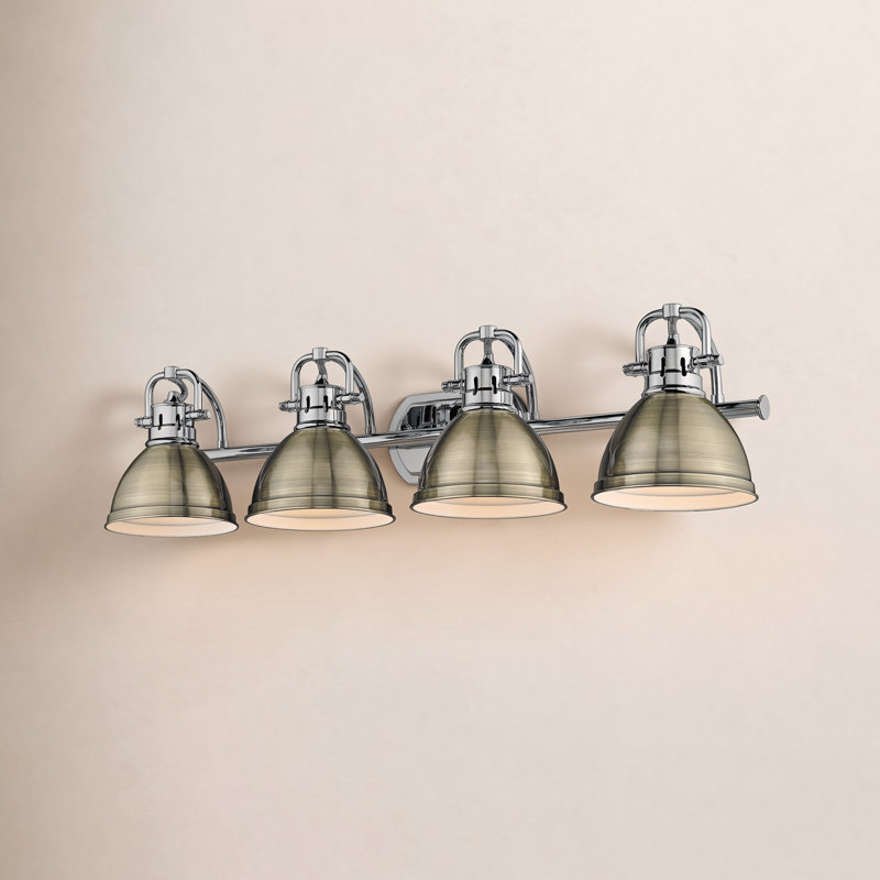 Calico 4 - Light Dimmable Vanity Light, Aged Brass, Chrome