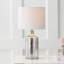 Lampe de table 18 "argentée