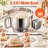 8.5-Quart 10-Speed 6-in-1 Multifunctional Electric Stand Mixer-138202790