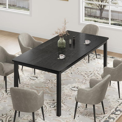78.7in Industrial Dining Table for 6