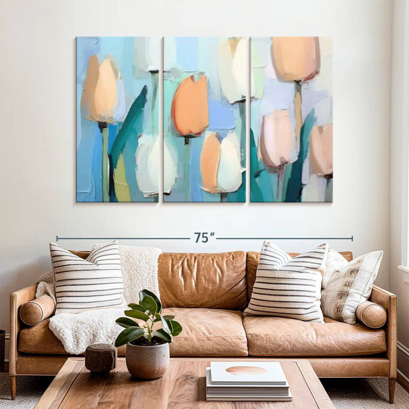 Tulipes Harnek pastel III, H 42 po x l 65 po