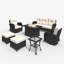 Gainford 7 - Person Outdoor Seating Group with Cushions-2080577253-2080577254