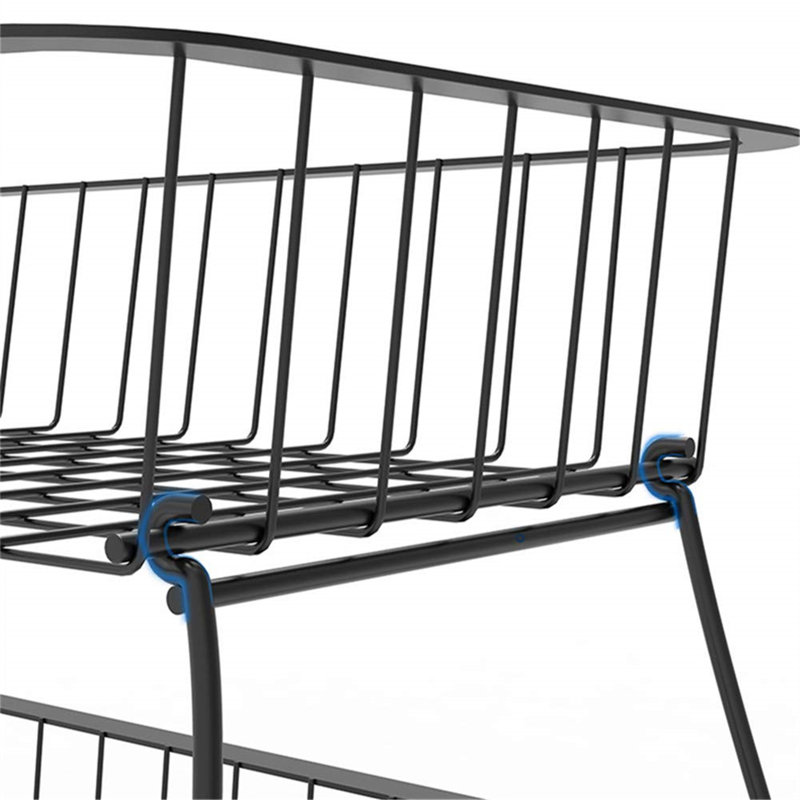 Foreman 11.4cm W Steel Shelving Unit with Wheels