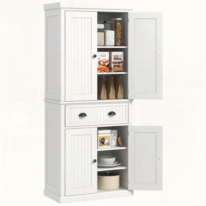 Grand garde-manger avec tiroir et tablettes réglables