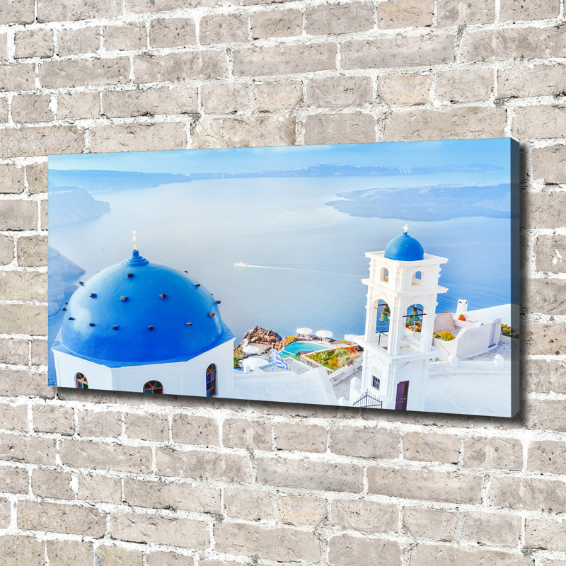 Santorini Greece - Wrapped Canvas Print