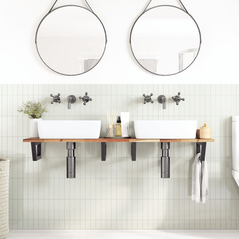 Accent Shelf, Black, 2" H x 120" W x 40" D