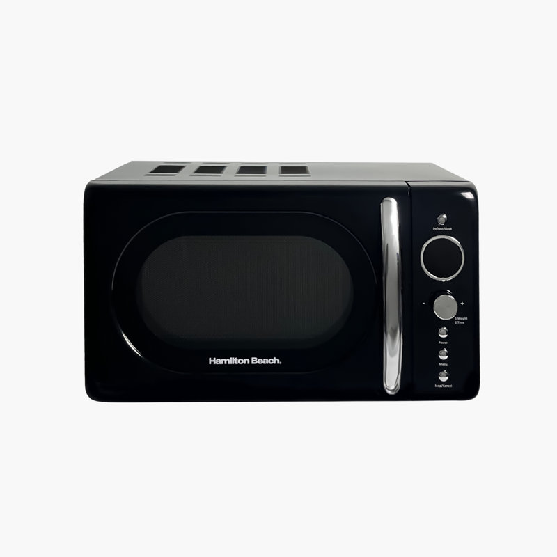 Hamilton Beach 20L Retro Microwave, Black