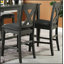 Ensemble de salle à manger à hauteur de comptoir 5 pièces avec tablettes de rangement et 4 chaises hautes pour espaces compacts-1766282017-1766282460