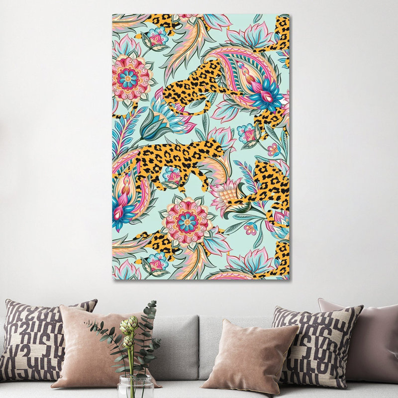 May the Jungle Be with You 1 Piece Wall Art on Canvas, 152.5 cm H x 101.5 cm W x 3.175 cm D, Wrapped Canvas