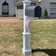Newport Plus Collection 56" H In-Ground Decorative Post with Arm