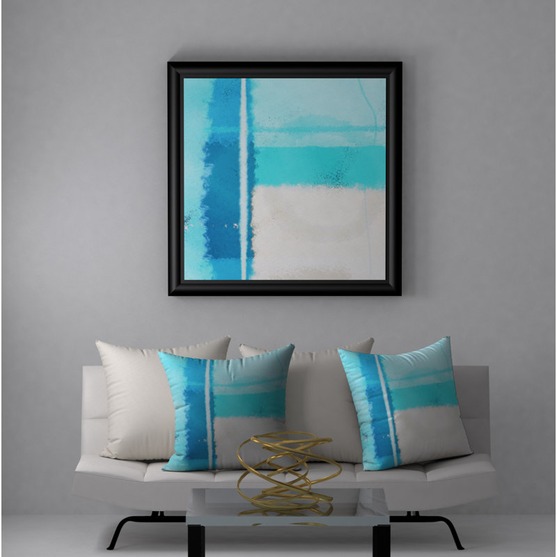 Leisure Abstract Reversible Throw Pillow, 18" x 18"