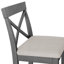 Ensemble de salle à manger à hauteur de bar rectangulaire en bois avec 2 chaises Farmhouse-133630565