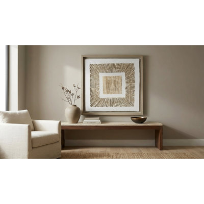 Handmade Boho Abstract Wall Decor on Paper