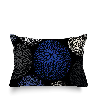 Coussin décoratif intérieur / extérieur en polyester filé floral Bavière