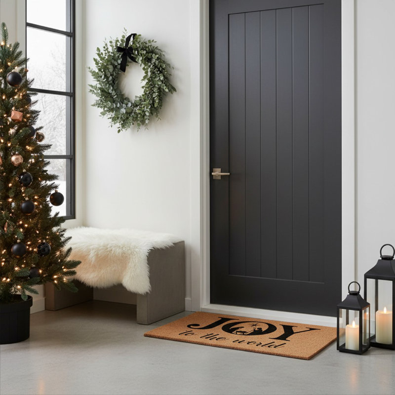 Paillasson Joy to the world, 17 po x 29 po