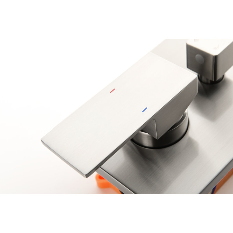 Modern Shower Assembly With Self-cleaning Nozzle, Head, Hand - Nickel Finish Innovative System Shower, Slide Bar, Bodysprays