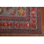 Tapis unique en laine noué à la main 9 pi 9 po x 14 pi 2 po nouvel âge en rouge / gris / jaune