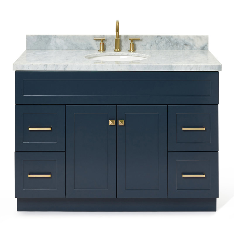 Ensemble de meuble-lavabo simple 49 po Abell, Bleu minuit
