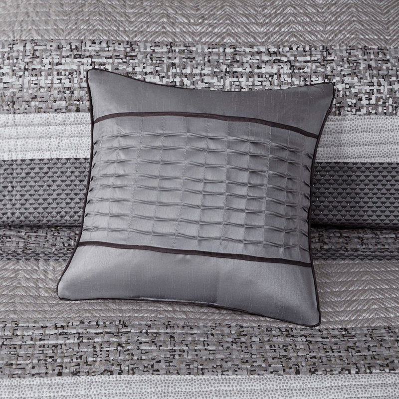 Ensemble de literie réversible très grand, jacquard rembourré de coton, style maison moderne