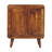 Wood Mini Classic Cabinet, 2-Shelves, Chestnut, Brown