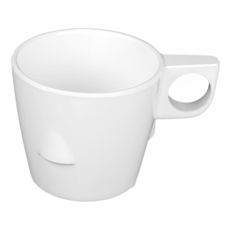 Grande tasse en mélamine 7 oz. Milestone, Brun clair