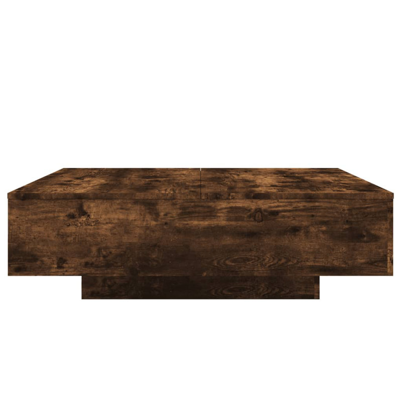 Table basse de bout de canapé d'appoint en bois d'ingénierie, Chêne fumé