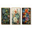 «Green Succulents Natures Sculptures», 3 pièces sur toile-1824298084-1824298087