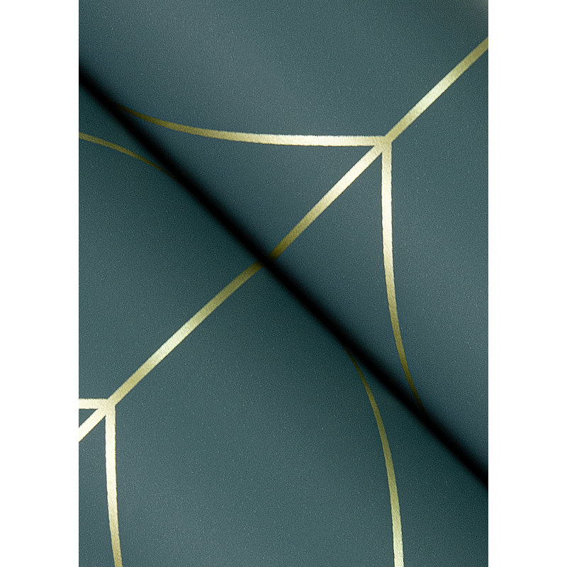 Hannah Geometric Wallpaper Roll, Slate