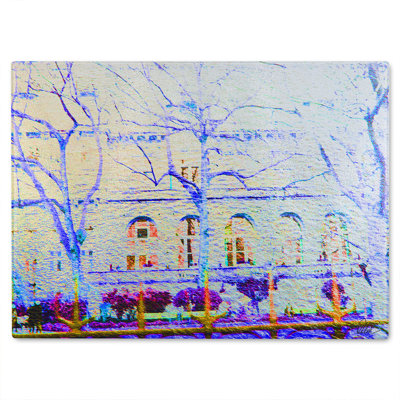 Trees Glass Chopping Board