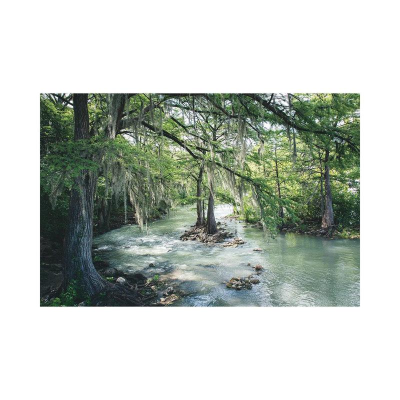 Comal River Gruene Texas, reproduction de giclée sur toile tendue avec châssis