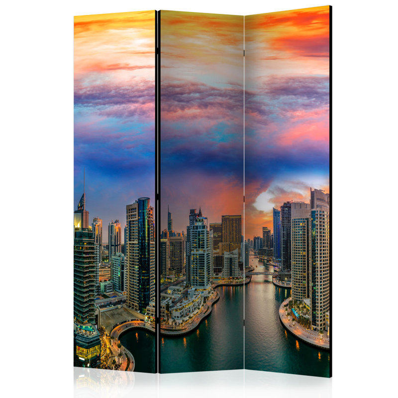 Albertine 172cm H Solid Wood Folding Room Divider, 3