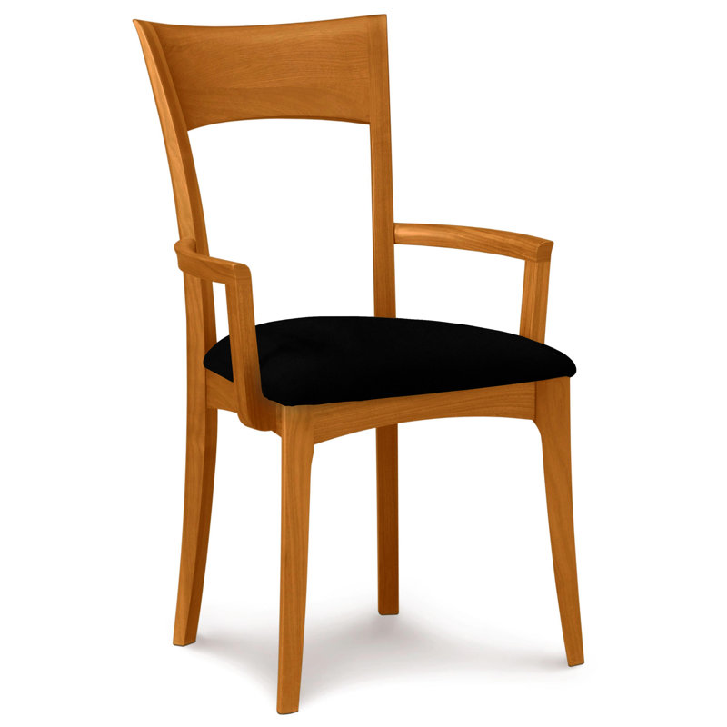 Ingrid Upholstered Arm Chair, Autumn Cherry, Microseude Onyx