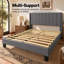 Upholstered Fabric Bed Frame-709784395-709784399