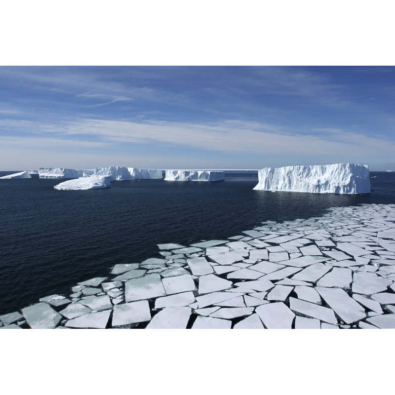 Geometric Ice - Wrapped Canvas Print, 30cm H x 46cm W x 3.8cm D