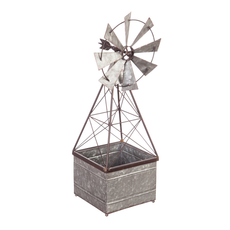Samsel Metal Statue Planter