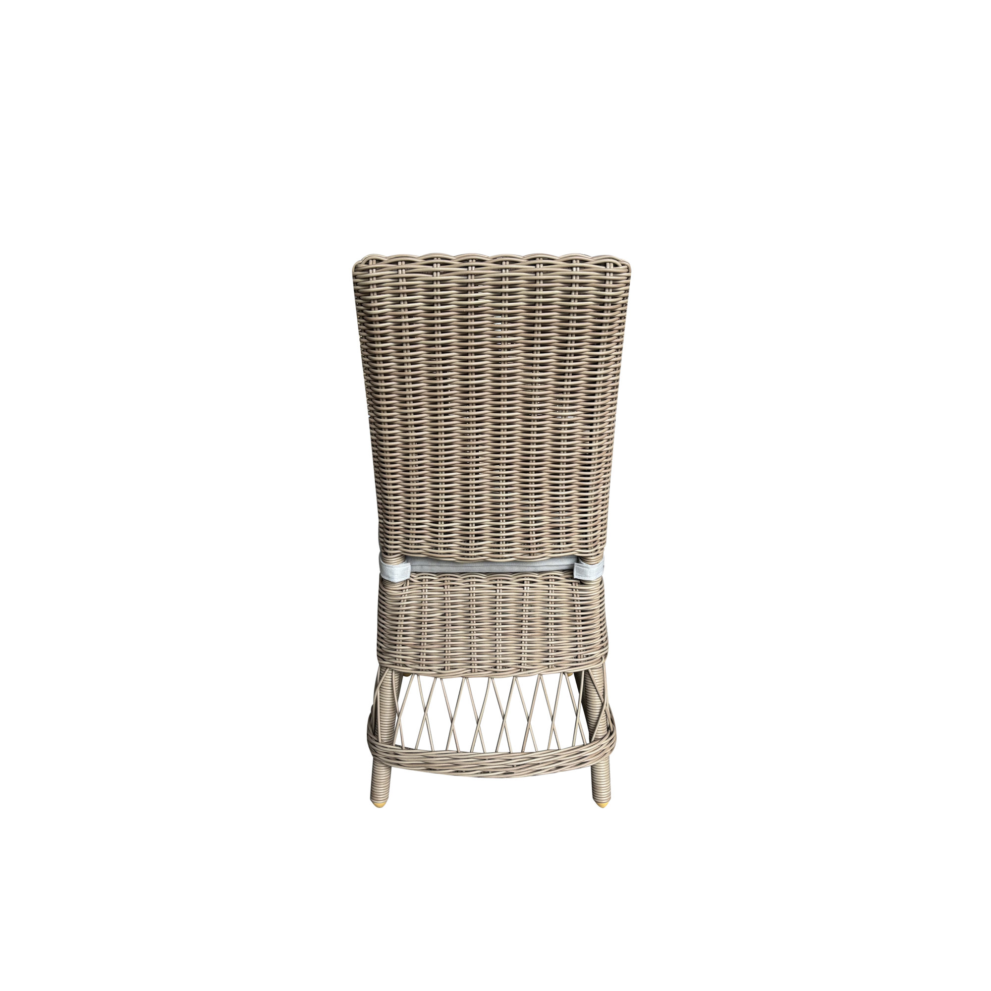 Margot Pebble Outdoor Patio Dining Chairs, Bliss Linen, White
