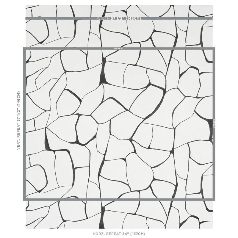 Schumacher x Porter Teleo Filigree Wallpaper, Black