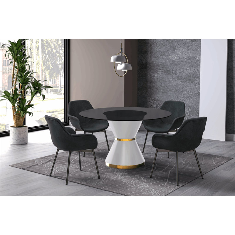 Table de salle à manger Prynn Series, Noir