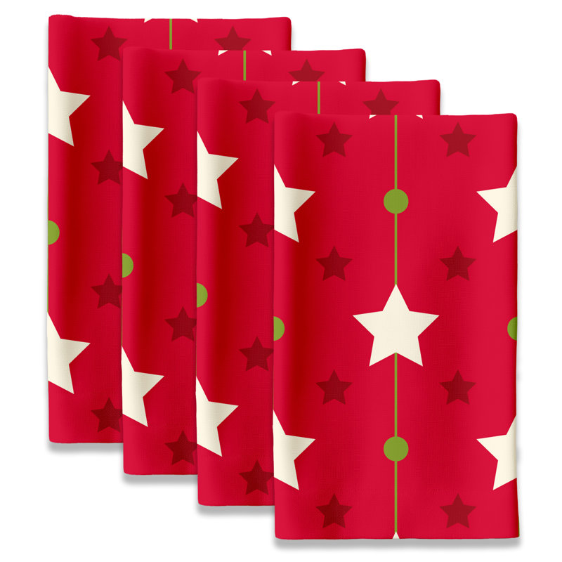 Polyester Geometric Square Napkin