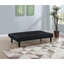 Boston Black Tufted Convertible Sofa Bed