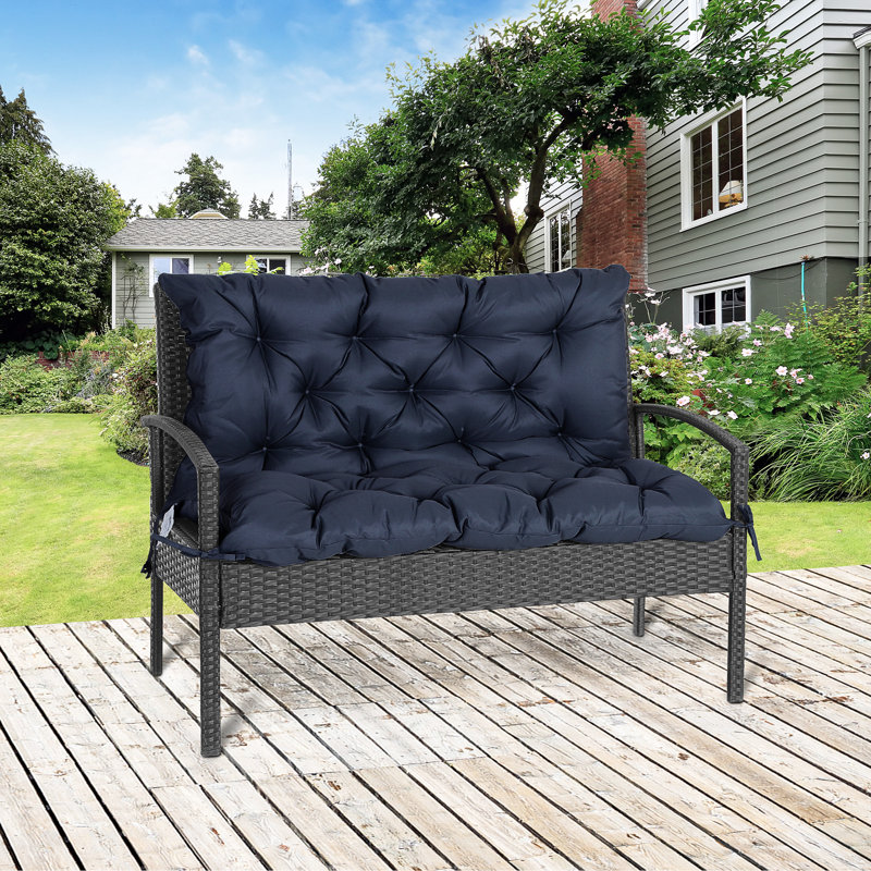 Coussin de dossier / siège d'extérieur, Bleu marine, L 39 po x P 19,3 po