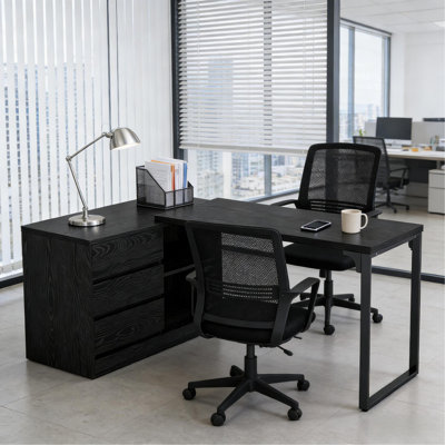 Reversible Corner Office Desk,L-Shaped Computer Desk,Executive Desk