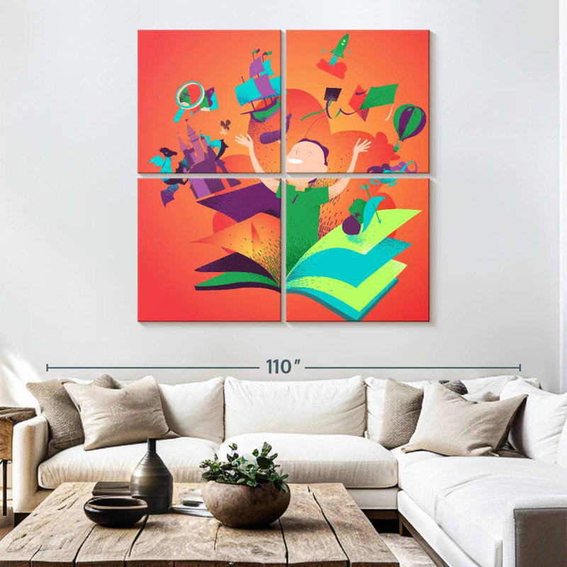Senne Book Imagination, 74" H x 74" W