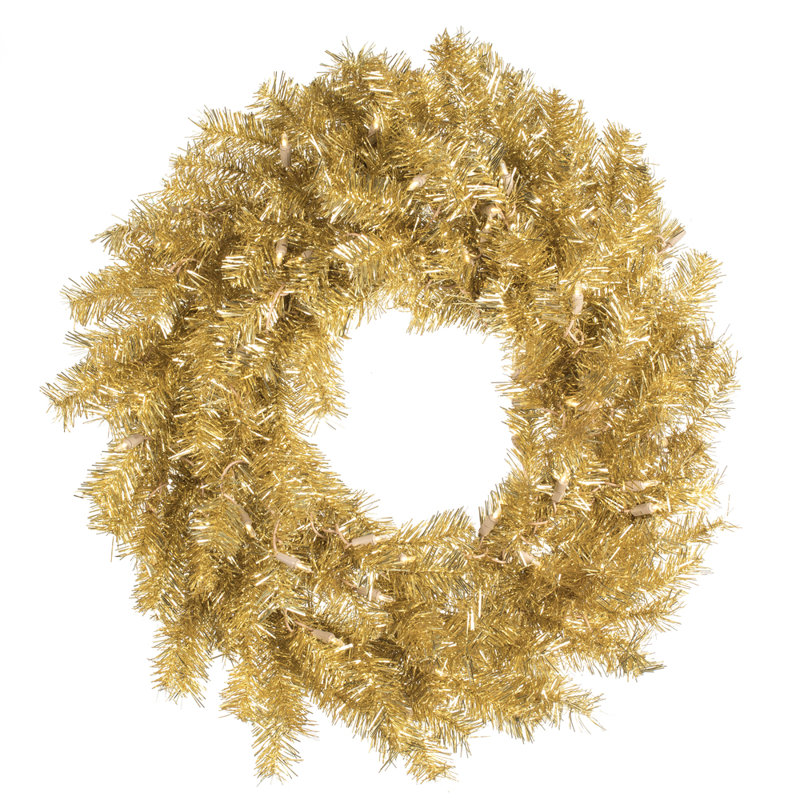 Couronne artificielle Bridger, H 30 po x l 30 po x P 5 po, Citron vert / Vert, Oui