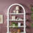 Yasirah 72" H x 36" W Modern Arched Wood Storage Bookcase-1559556180
