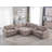 8 Piece Modern Corduroy L Shaped Power Reclining Sectional Couch With Storage & Wireless Charging