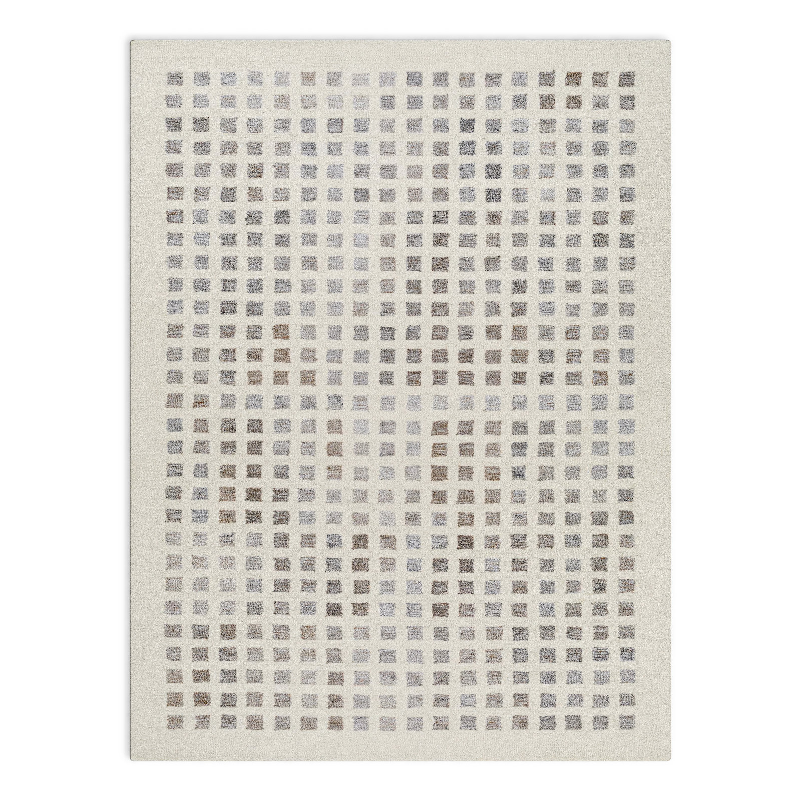 Sigrid Hand Tufted Brown, Beige Rug, Rectangle 2' x 3'